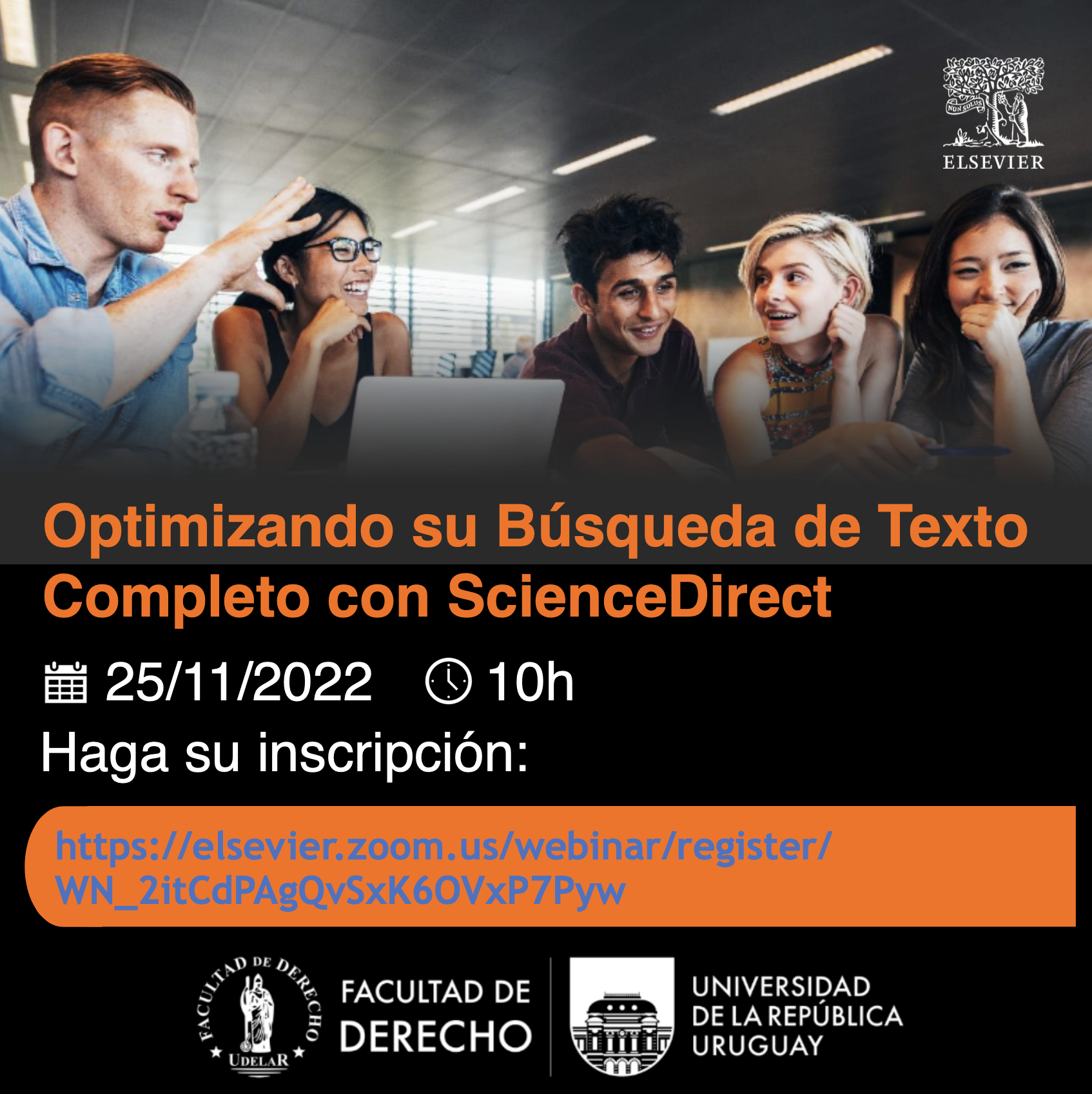 25 de noviembre > Optimizando su Búsqueda de Texto Completo con ScienceDirect Facultad de Derecho